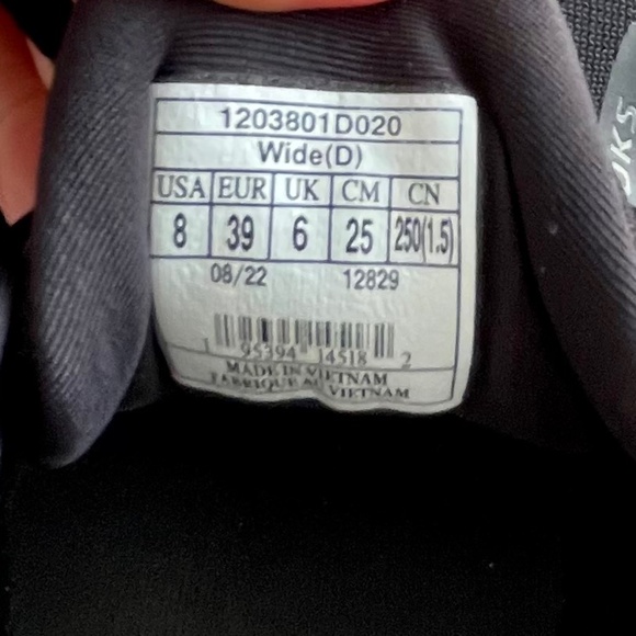 Brooks Ghost 15 Women’s Black Running Shoes Size 8 Wide D/UK 39 - Picture 15 of 15